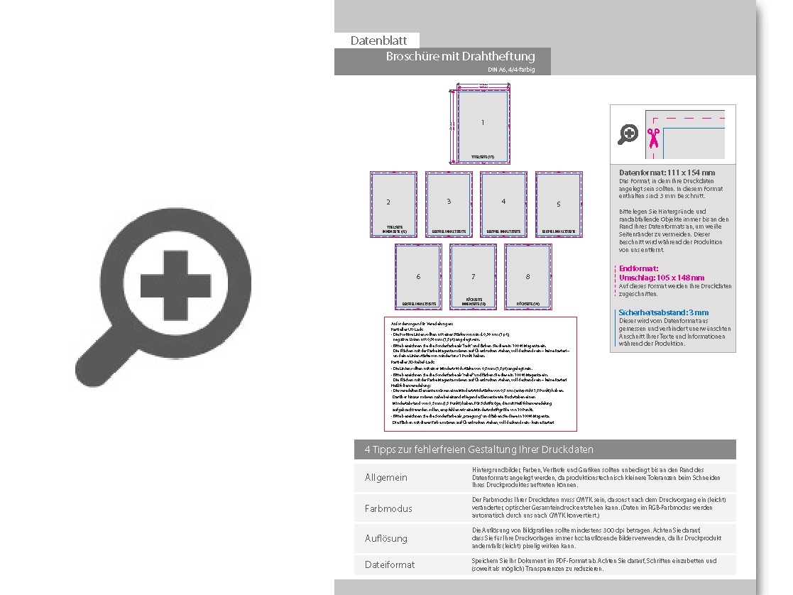 Product Bild brosch__re_mit_drahtheftung__endformat_din_a3__104-seitig