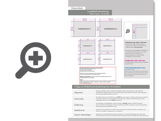 Product Bild loseblattsammlung_din_a3_quer__28_bl__tter_pro_sammlung__vorne_farbig_(4_0)